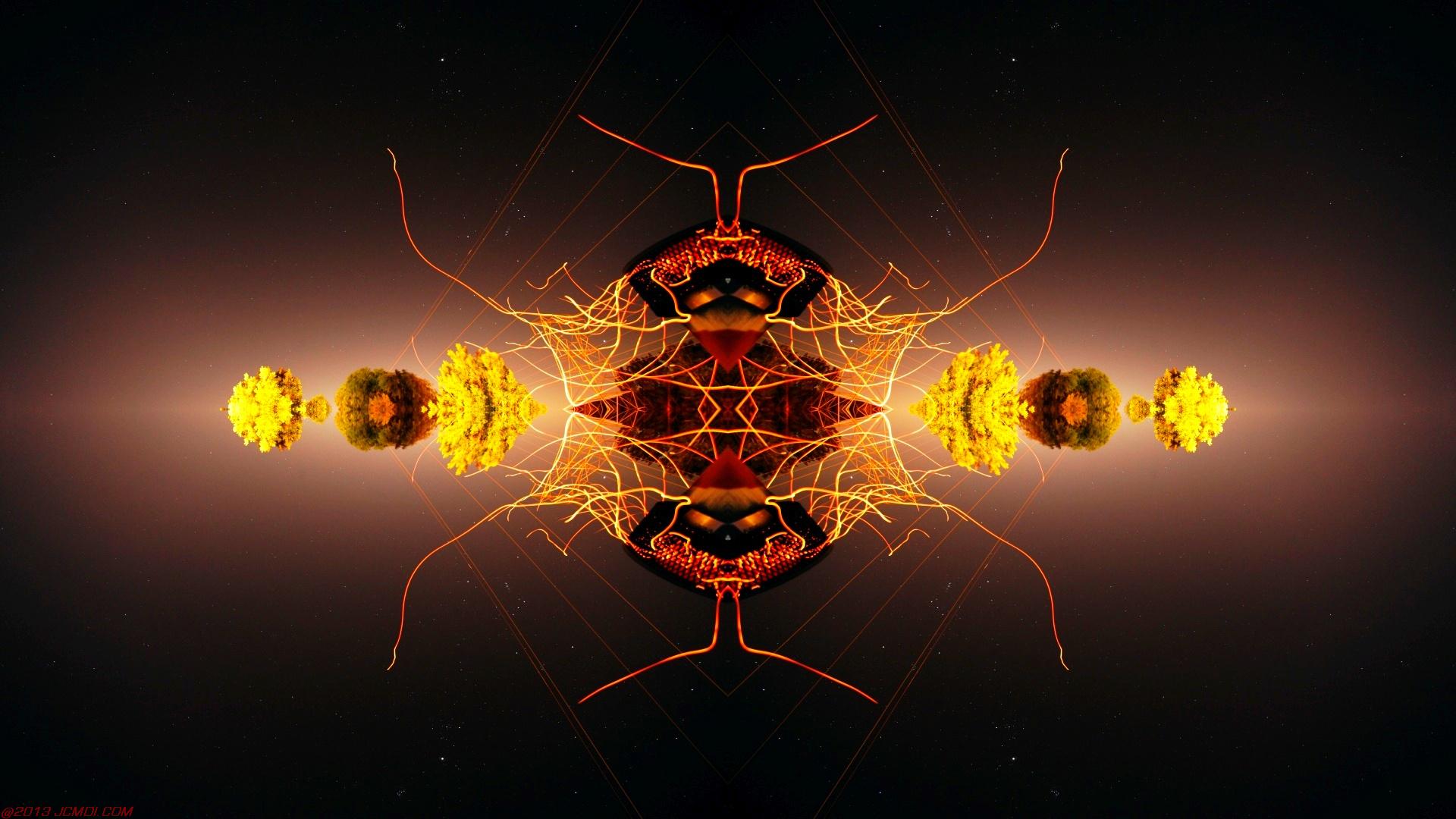 Chimney Sparks Abstract Artwork Timelapse Still Images